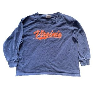 Vintage UVA University of Virginia Cavaliers Youth Small Spell-out Made in USA
